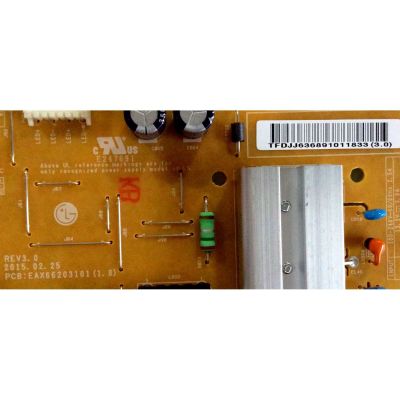 KIT DE TARJETAS TV LG / MAIN EBT63439838  EAX66242603(1.0) / T-CON  3429110031 ST5461B03-2-C-1 / FUENTE  EAY63689101 / EAX66203101(1.6) / PANEL NC550DUE-VCCP1 / MODELO 55LF6000-UB.BUSCLOR - Imagen 2